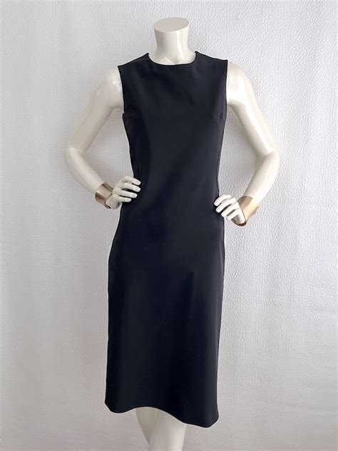 prada little black dress|prada nylon wrap dress.